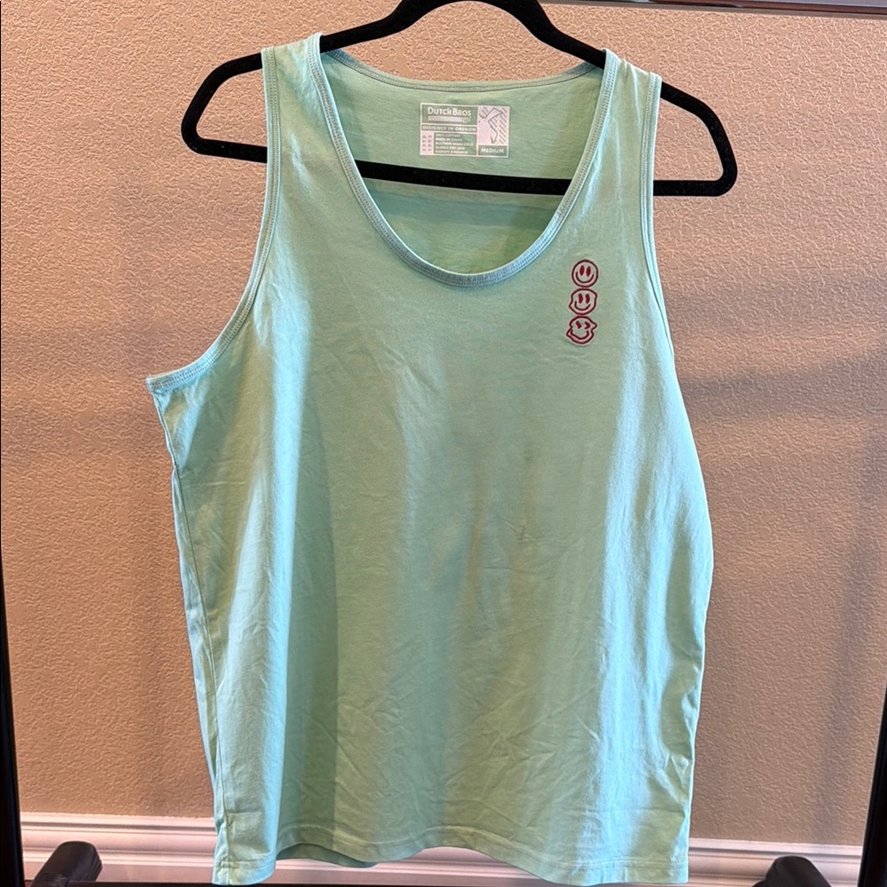 Mint Tank Top with Graphic
